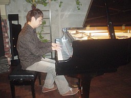 相馬さんの演奏風景